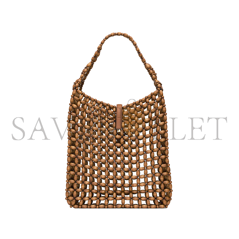 YSL LE 5 À 7 LARGE IN WOOD BEADS 823807KAAAZ9384 (30*35*10cm)